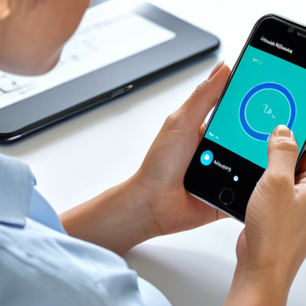 **
A fully clothed woman using a smartphone app to track her screen time, sitting at a desk in a bright, modern room, appropriate content, safe for work, perfect anatomy, professional, well-formed hands, proper finger count, natural pose, high quality, modest clothing, family-friendly.
**