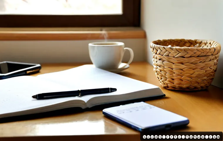 언플러그드 시간 관리와 개인적 성장 - Photorealistic morning lifestyle scene of a calm adult sitting at a sunlit wooden desk, smartphone p...